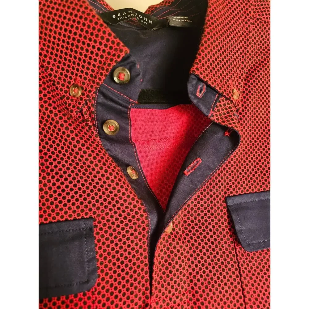 Sean John 100% Cotton Tailored Fit Contrast Polo